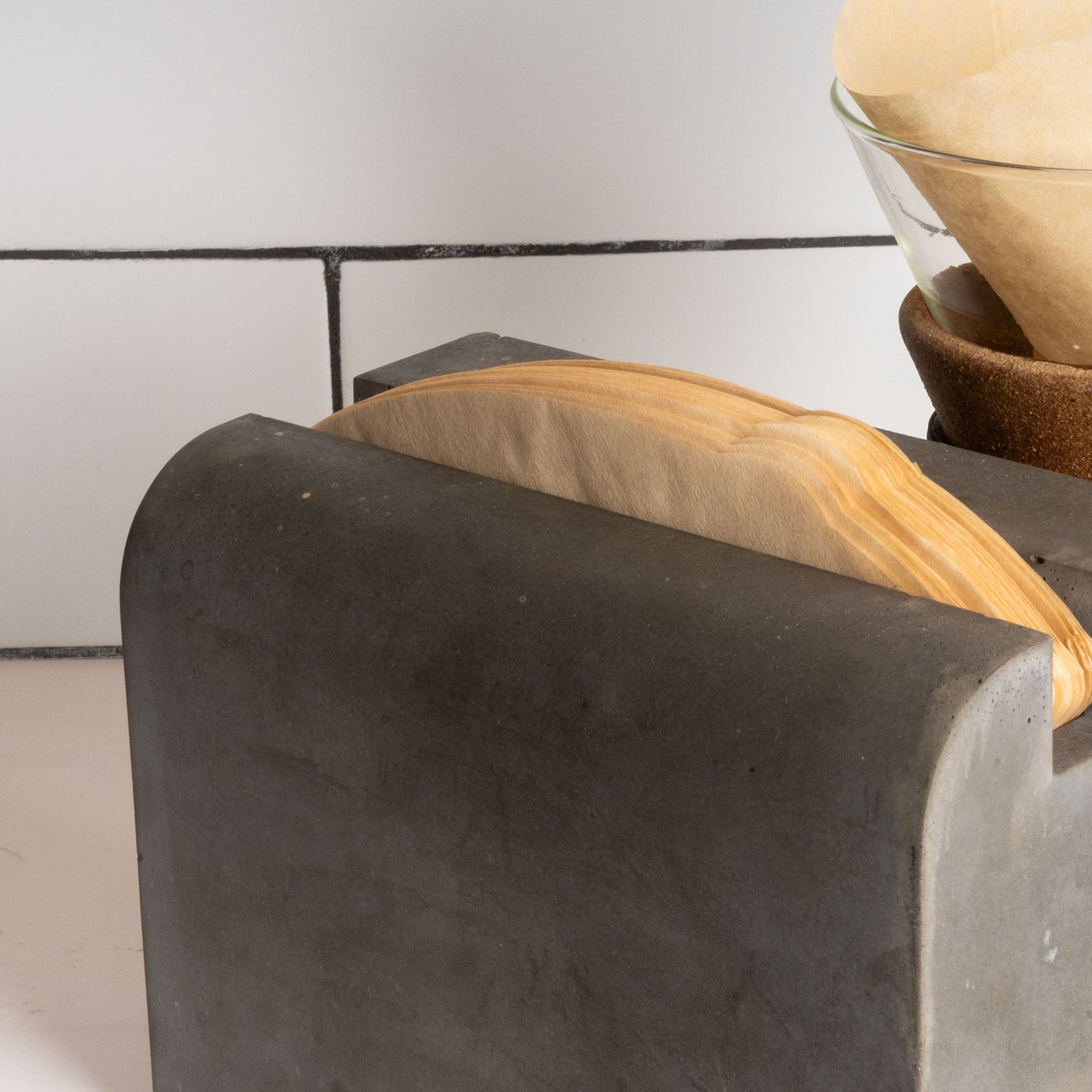Coffee Filter Holder Made of Concrete