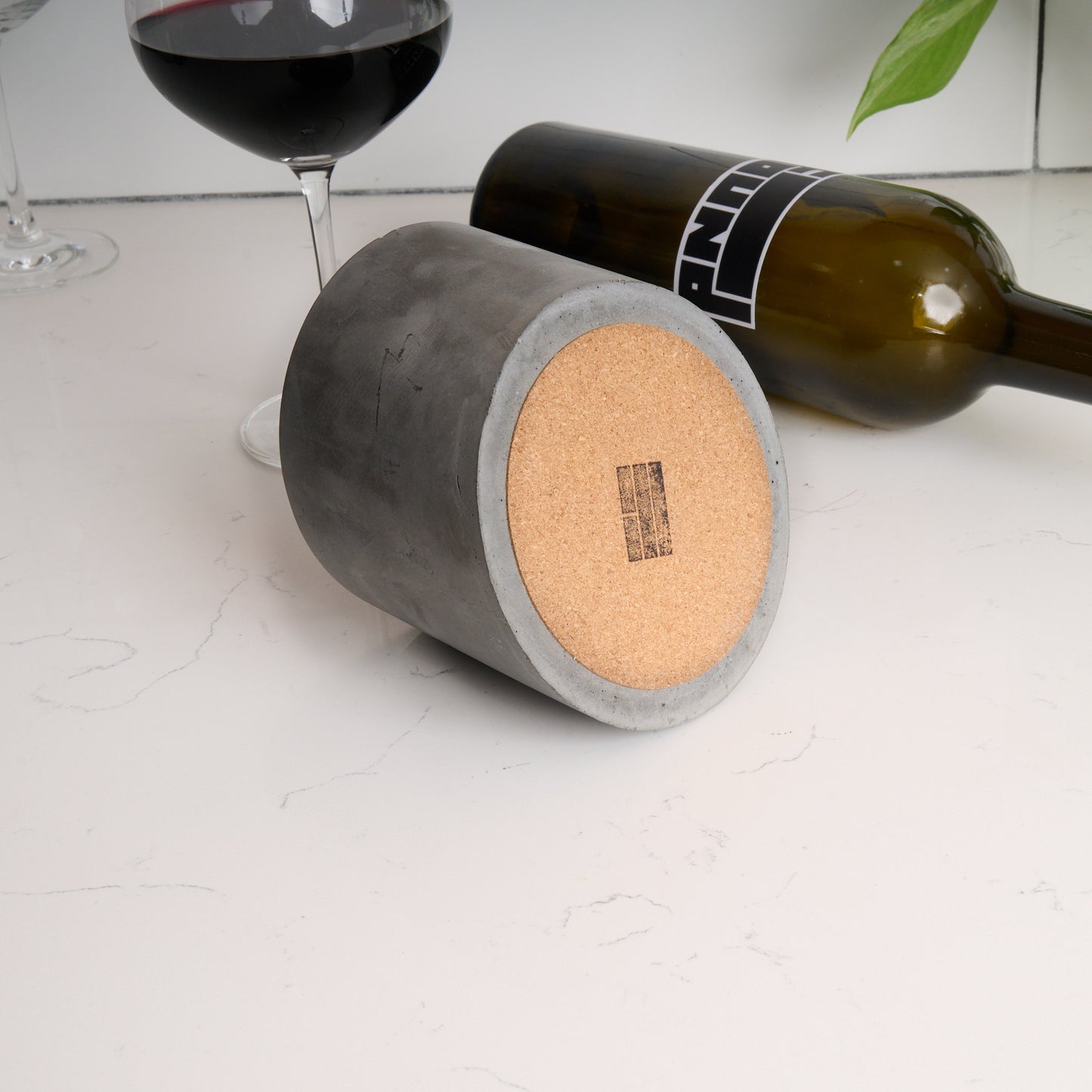 Corked Bottom of Wine Holder Brutalism