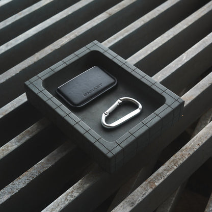 A everyday carry catchall made of concrete handmade in Austin Texas